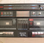 Boombox SANYO S1037N vintage sound system used