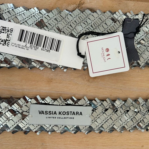 Vassia Kostara Silver Jackson Tie new with tags