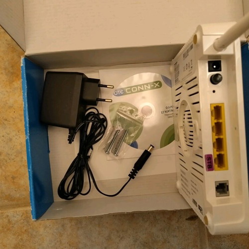 ADSL modem router Connx used with charger