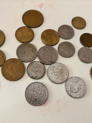Coins used, various drachmas