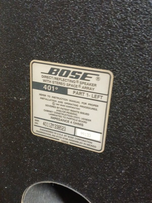 Ηχείο Bose 401 αριστερό μεταχειρισμένο με ζημιές στο ξύλο