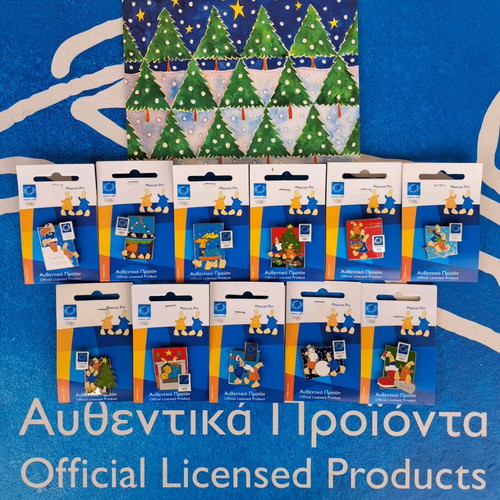 Athens 2004 Olympic Games pins set of 11 pieces, new