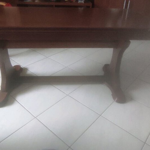 German-style table with crank and extension, like new