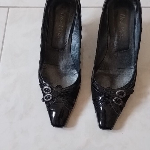 New Matic women's pumps size 37 used, black leather and suede