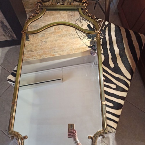 Mirror used with plaster frame, height 128, width 60