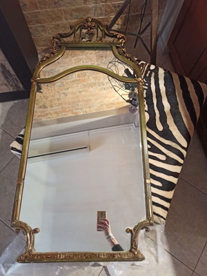Mirror used with plaster frame, height 128, width 60