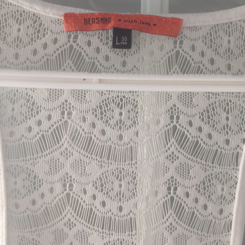 Bershka dress size L with waist lining, sheer