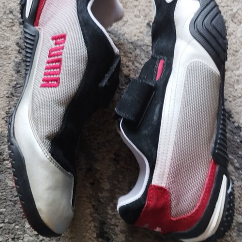 Puma Ouninpohja Athletic Shoes Size 38 Like New, Black and Red
