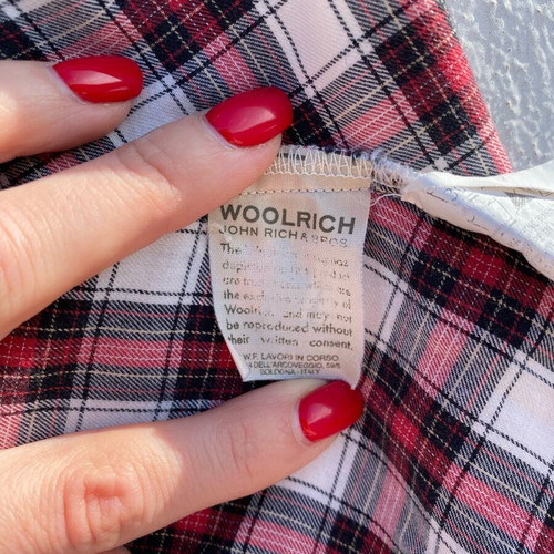 Woolrich checked shirt used, red, size L