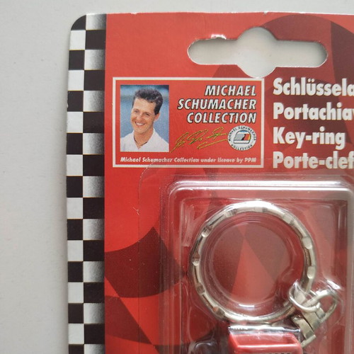 Michael Schumacher keyring new, red Formula 1 car