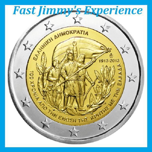 2013 Greece Commemorative 2 Euro Coin Card Bright Uncirculated