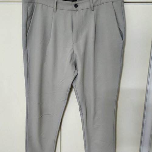 Men's beige pants used, slim fit fabric size L