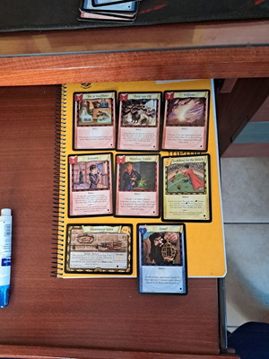 Κάρτες Harry Potter trading card game μεταχειρισμένες, σετ 8