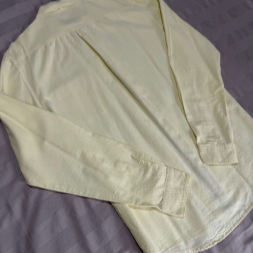 Pull & Bear shirt light yellow slim fit large like new