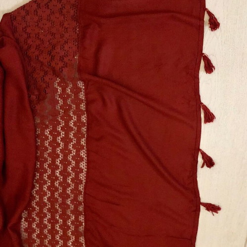 Multifunctional kaftani beach towel pareo viscose like new, burgundy