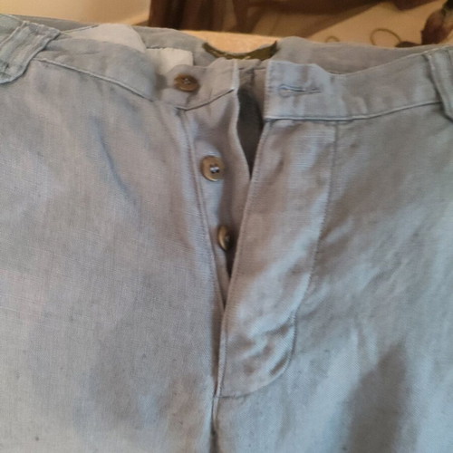 Henry Cottons men's pants blue linen like new, size L