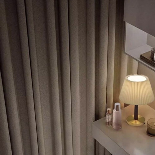 Curtains set, ivory beige, 4 pieces