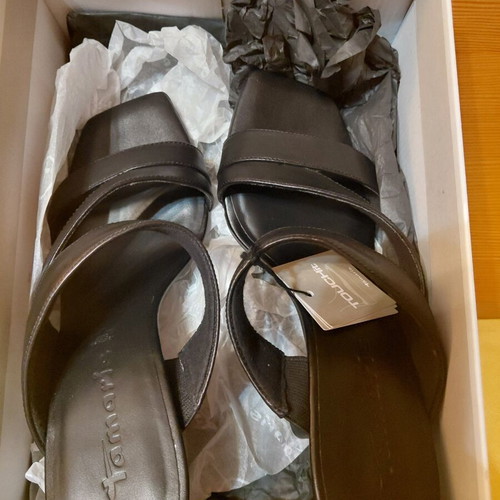 Tamaris Leather Mules size 38 new, black