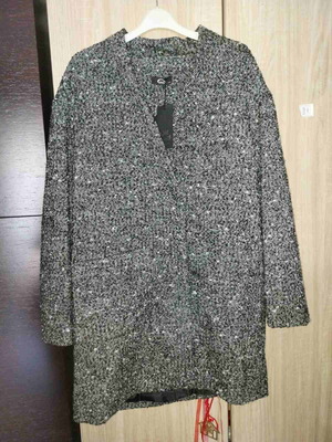 Coat new gray size M