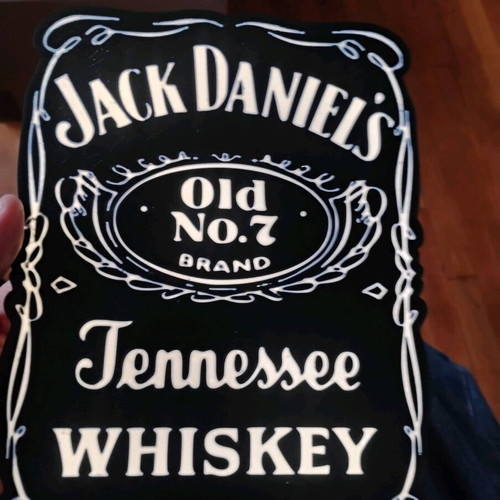 Lightbox Jack Daniels 3D Print USB Powered