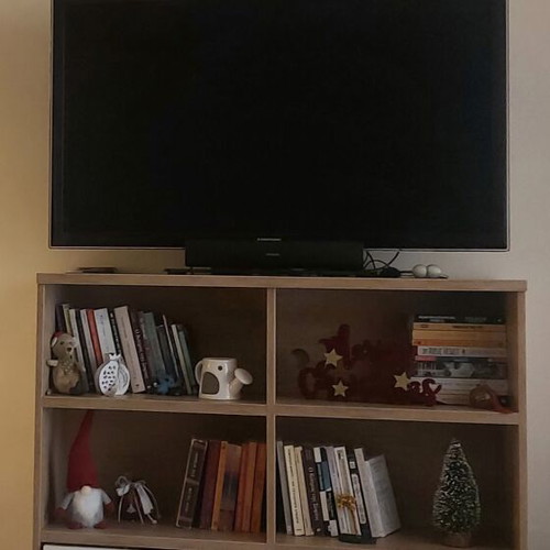 Bookcase used, natural color, 1m height, 1.10m width