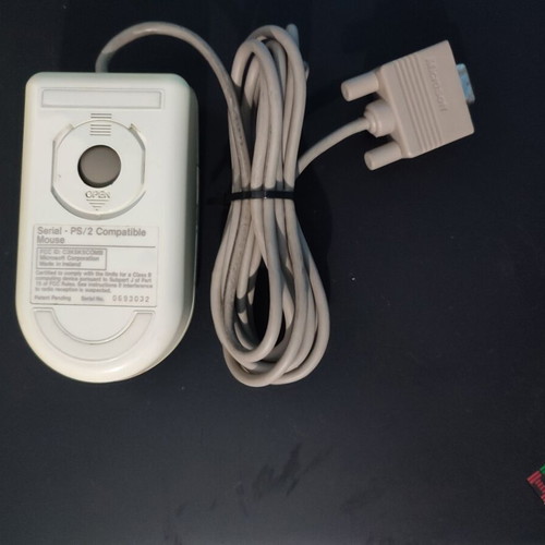 Microsoft serial PS2 compatible mouse used