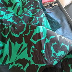 Dress like new, cotton, green floral pattern