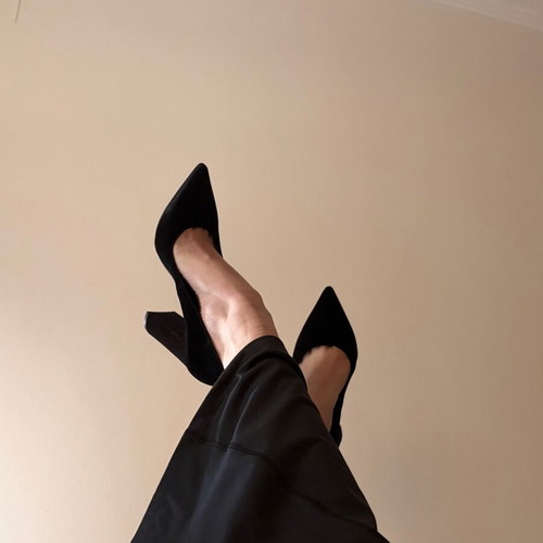 Mairiboo for Envie shoes like new, black velvet pumps size 38