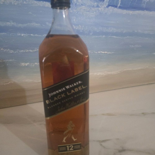 Johnnie Walker Black 1 liter bottle new, sealed