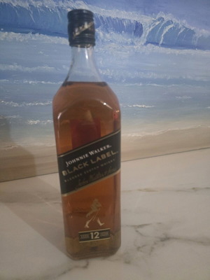 Johnnie Walker Black 1 liter bottle new, sealed