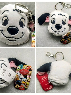 Disney 101 Dalmatians Puppy Plush Keychain new
