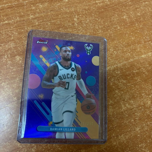2025-26 Topps Finest Damian Lillard #44 Purple Refractor card new