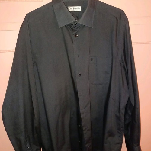 Guy Laroche Men's Shirt Black Like New XXL