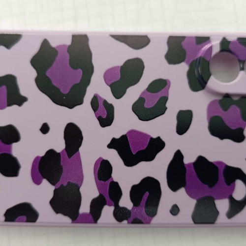 Samsung Galaxy A56 case new, purple with leopard pattern
