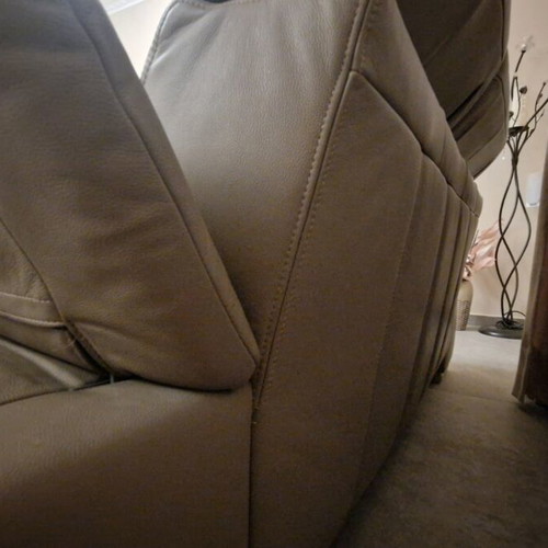 Living room sofa set used, multifunctional, adjustable arms and back, leather