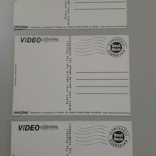 Collectible movie cards 1997, Videosonic-videocollection, 3 postcards