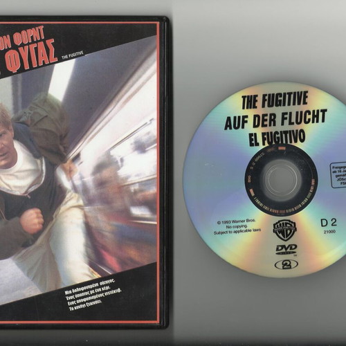 The Fugitive DVD like new, crime drama adventure with subtitles