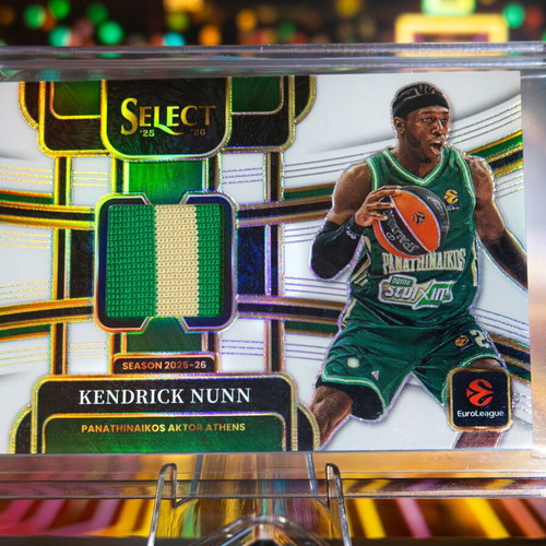 Kendrick Nunn Thread Patch 30/49 Panini Euroleague Select 2025-2026 card