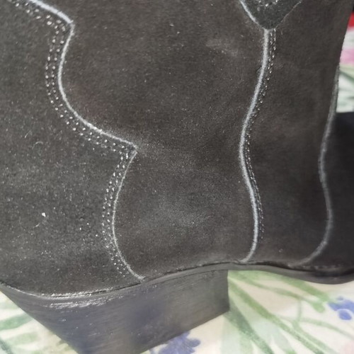 Μπότες Ideal Shoes δερμάτινες μέγεθος 41 σαν καινούργιες, μαύρες