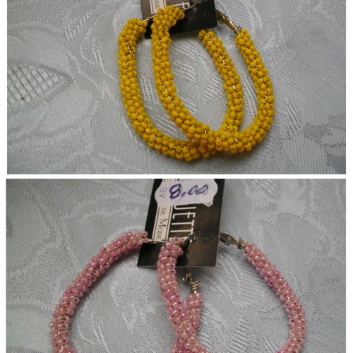 Hoop earrings new, imitation jewelry
