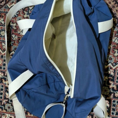 Gym bag used, blue, durable