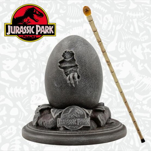 Jurassic Park Replica Egg & John Hammond Cane Set new 30th Anniversary