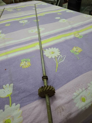 Spit with endless gear new, ideal for kokoretsi and outdoor use