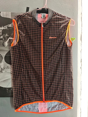 Santini Nebula Pure Windproof Sleeveless Cycling Jersey XL