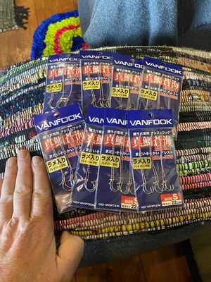 Vanfook jigging and shore jigging hooks new, set of 8
