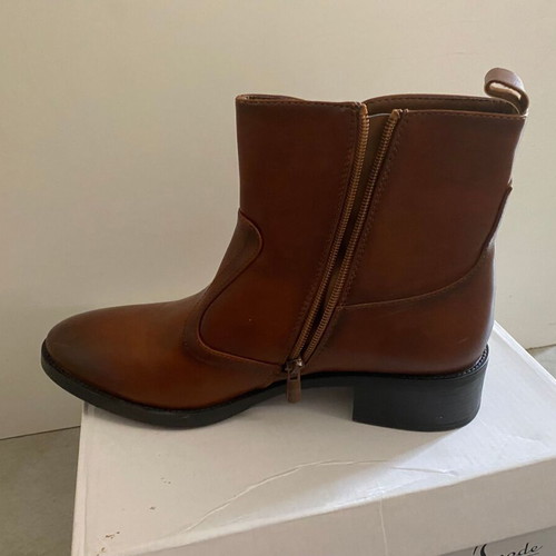 Cowboy ankle boots used, brown, size 40