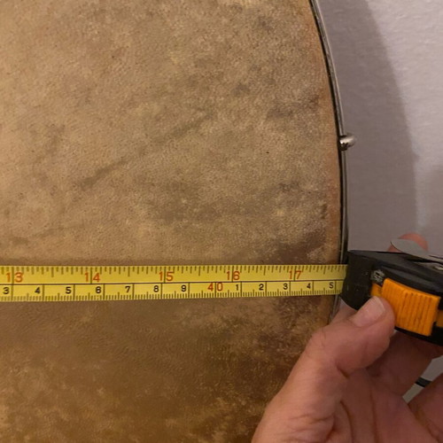 Bendir Percussion Like New With Genuine Leather