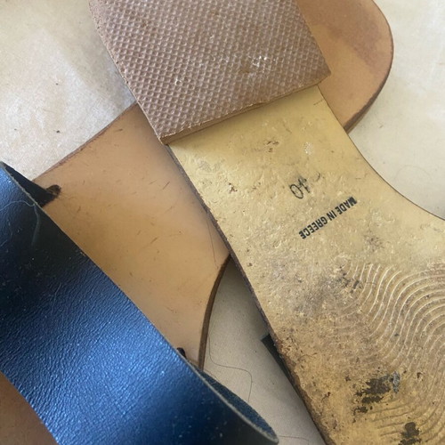 Handmade leather sandals size 40 used