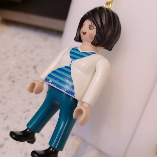 Playmobil Hand Made Earrings!! The pregnant mom and the Impatient Dad!!!!