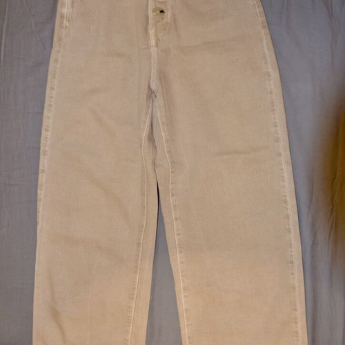 Zara high-waist beige jeans, size 32